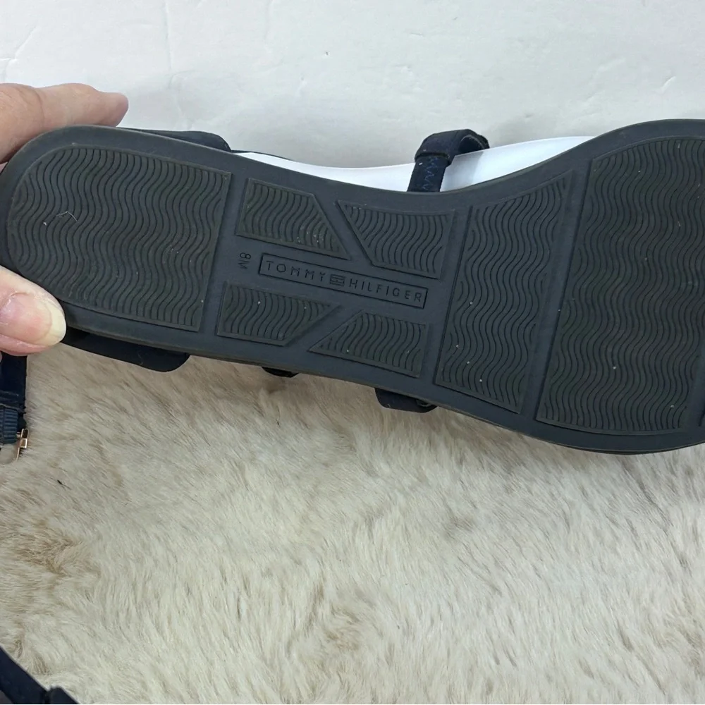 Tommy‎ Hilfiger Blue Sandals Modern Design Size 8